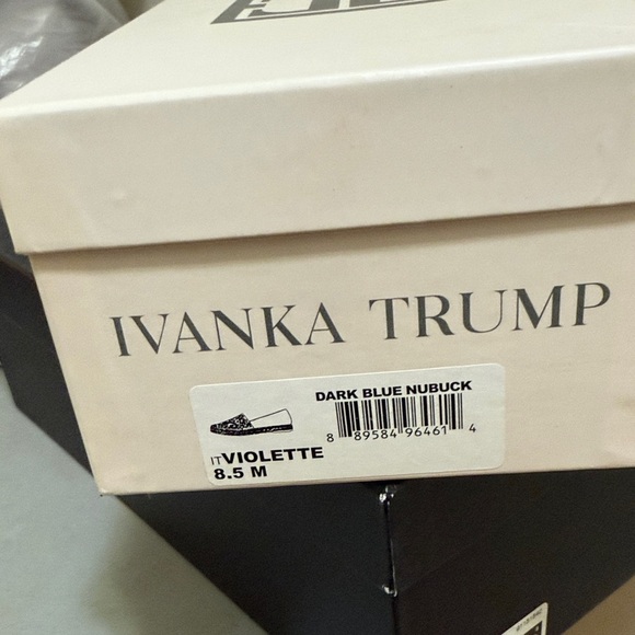 Ivanka Trump Navy Embroidered Espadrilles - Picture 4 of 4